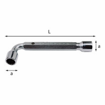 291-19 mm - CHIAVE A PIPA DOPPIA PESANTE