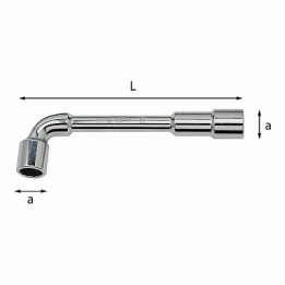 291N-6 mm - CHIAVE A PIPA DOPPIA PASSANTE