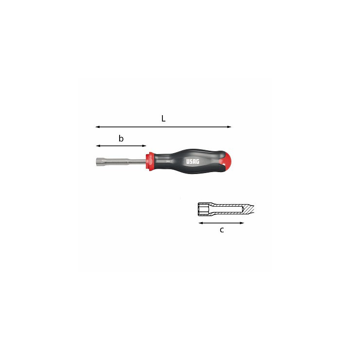 298 Logic 13 mm - CHIAVE A BUSSOLA ESAGONALE