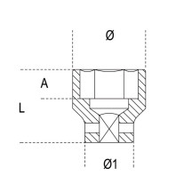 720 - BUSSOLA A MACCHINA DA 1/2" - 15 mm