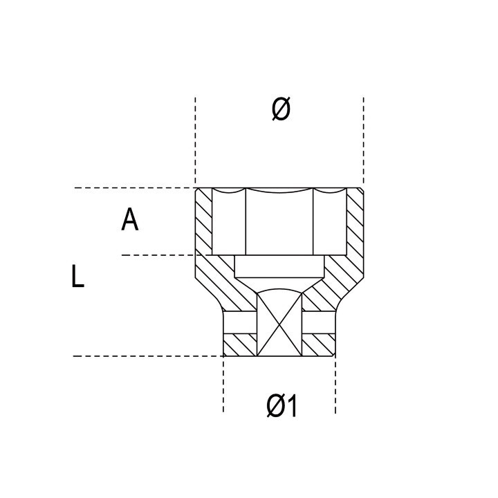 720 - BUSSOLA A MACCHINA DA 1/2" - 15 mm