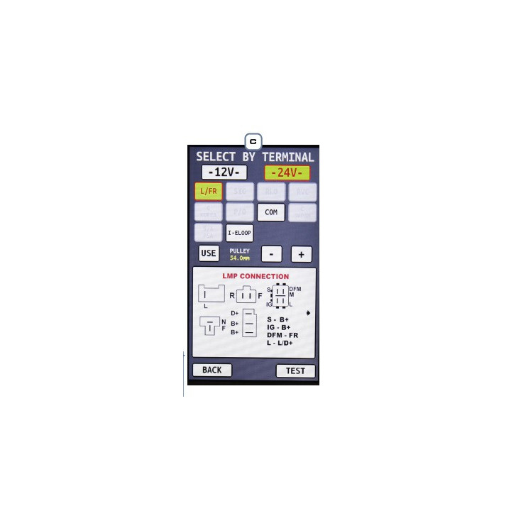BANCHETTO "SMART" PROVA ALTERNATORI 12/24V SENZA
