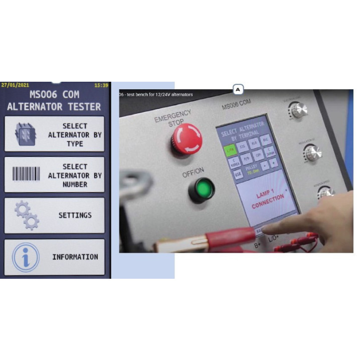 BANCHETTO "SMART" PROVA ALTERNATORI 12/24V SENZA