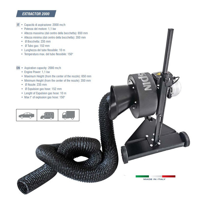 MT 03.032.01 - EXTRACTOR 2000 ASPIRATORE MOBILE