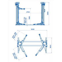 199/BETA - PONTE SOLLEVATORE A 2 COLONNE
