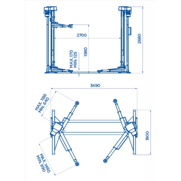 199/BETA - PONTE SOLLEVATORE A 2 COLONNE
