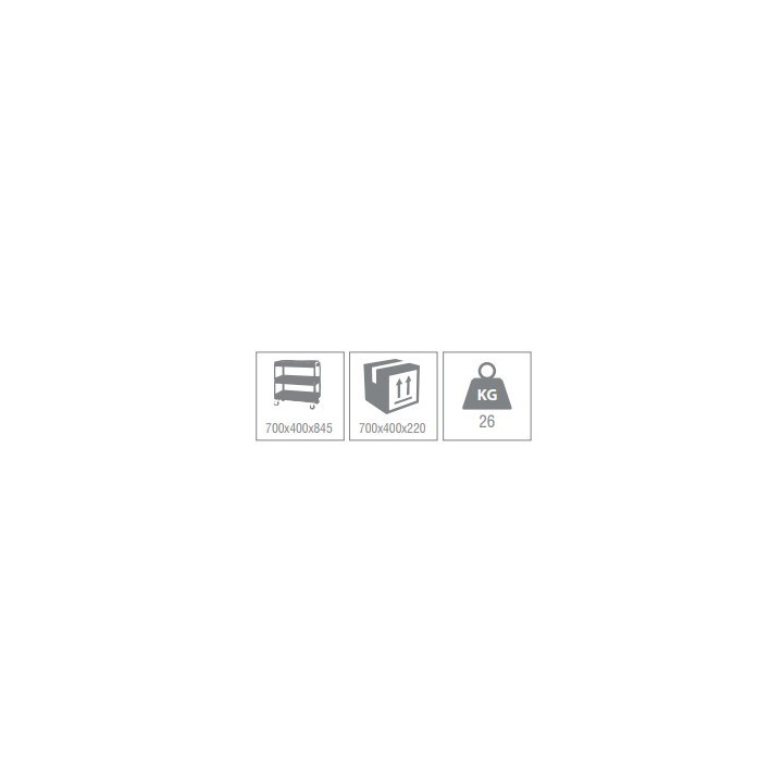 MT 05.088.109W - CARRELLO 3 PIANI TIPO PESANTE  -