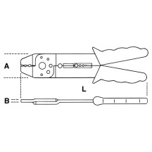 1603B - PINZA x CAPICORDA NON ISOLATI APERTI