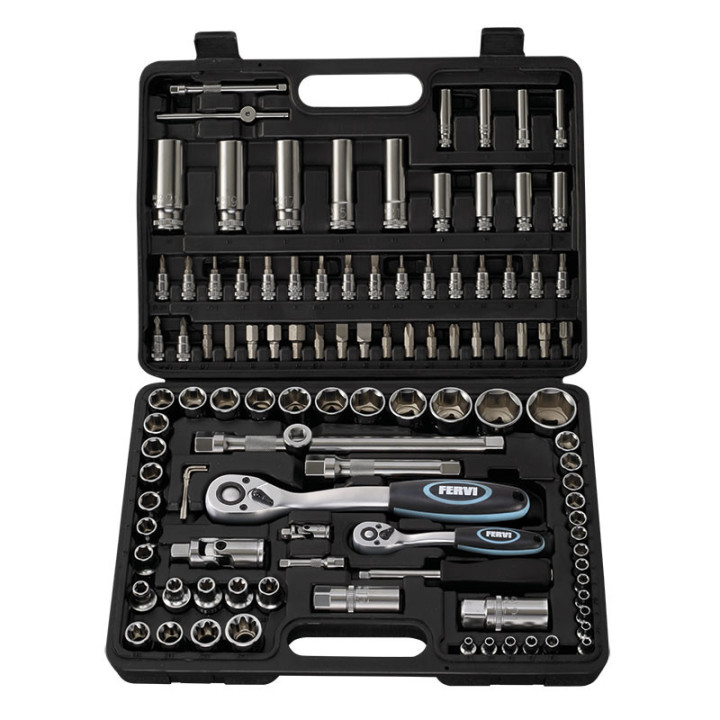 S108 - SERIE CHIAVI A BUSSOLA DA 1/4"- E 1/2" (108 Pz)