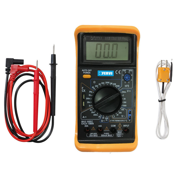 T050 - MULTIMETRO DIGITALE CON SONDA PER