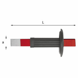 354 A - SCALPELLO EXTRAPIATTO 235x25 mm
