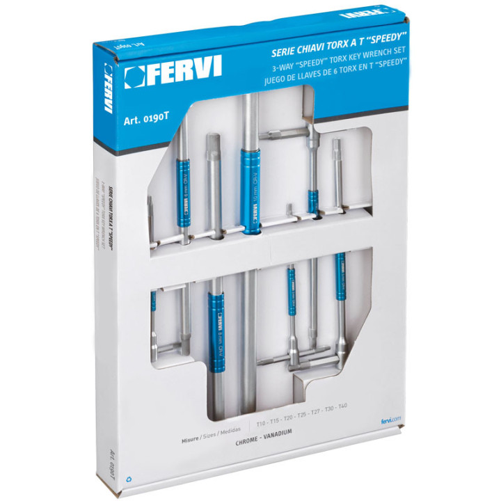 0190T - Sr.7  CHIAVI TORX A "T" SPEEDY da T10 - T40