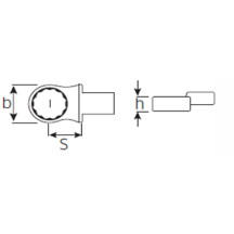 P - 732-40 -  CHIAVE AD ANELLO mm 15 AD INNESTO