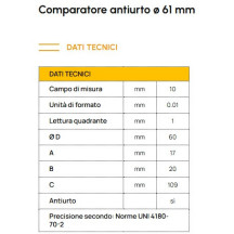 SC60ANT  - COMPARATORE CENTESIMALE Ø 60 mm